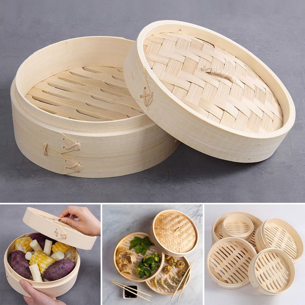 Steamer Bamboo Set - 중국식 찜기 대나무 찜기 딤섬 요리용