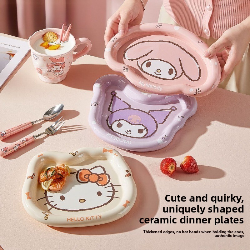 Home Cooking Dishes - 헬로키티 샐러드 접시 귀여운 카와이 산리오