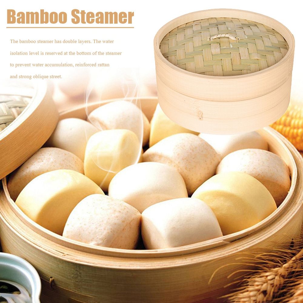 중국식 만두 뚜껑이 있는 대나무 도구 바구니 케이지 대 - Steamer Bamboo Set 리뷰 및 가격