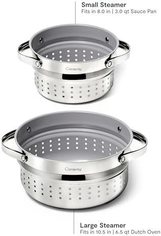 Ca 소형 및 대형 찜기 세트 – 손잡이 포함 - 논스 - Steamer Bamboo Set 리뷰 및 가격