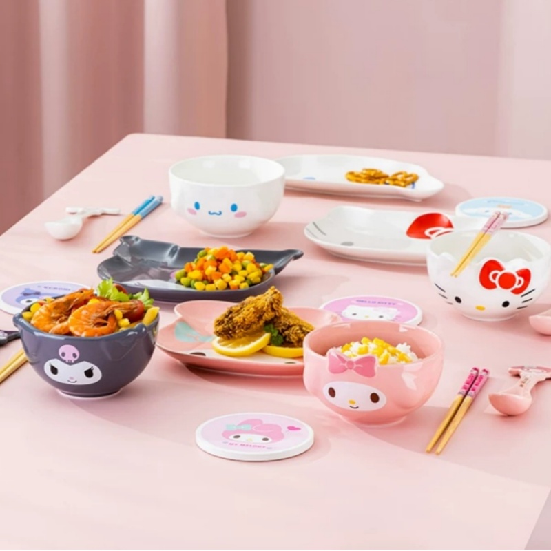 산리오 세라믹 밥그릇 귀여운 만화 프린트 그릇 헬로키티 - Home Cooking Dishes 리뷰 및 가격