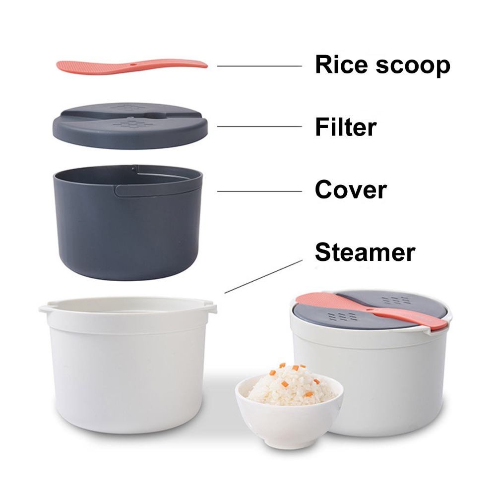 두꺼운 2L 전자레인지 밥솥 PP 소재 2단 디자인 밥 - Steamer Bamboo Set 리뷰 및 가격