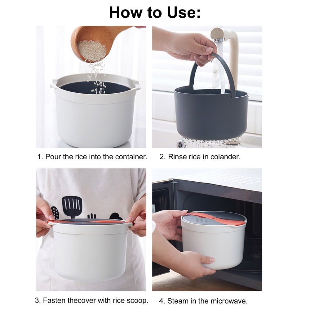 두꺼운 2L 전자레인지 밥솥 PP 소재 2단 디자인 밥 - Steamer Bamboo Set 리뷰 및 가격